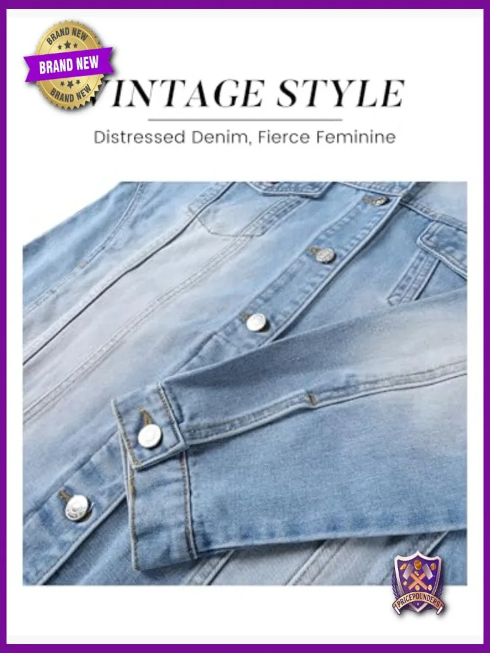 Oversized Mid Long Denim Jacket Jean Biker Coat